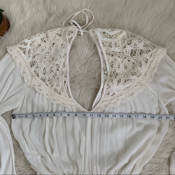 Free People Lace Crochet Tunic Blouson Dress - Picture 7 of 8